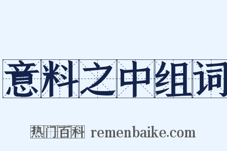 意料之中组词是什么意思的图片